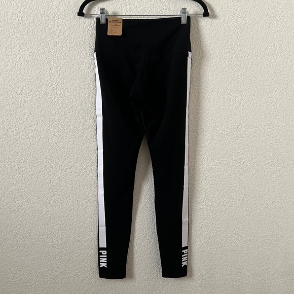 NWT VS PINK Leggings Women's Size Small High Rise Full Length Thick Waist Band - Picture 1 of 13